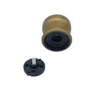 Pomolo fisso per porta SAGUATTI 175/70GB in alluminio bronzo satinato