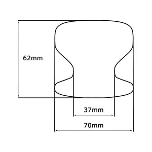 Pomolo fisso per porta SAGUATTI 175/70GB in alluminio bronzo satinato