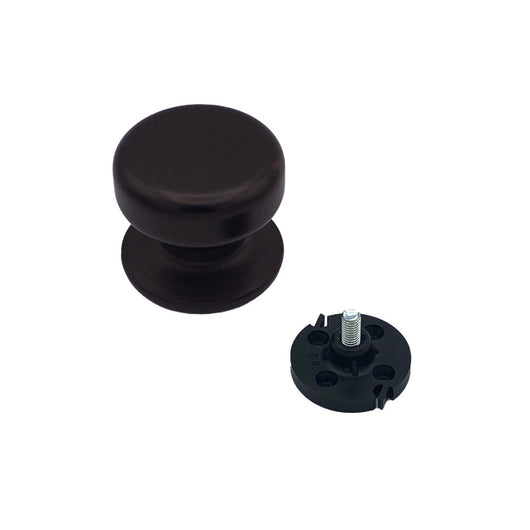 Pomolo fisso per porta SAGUATTI 175/70IB in alluminio marrone opaco