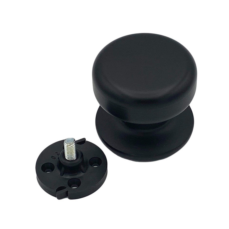 Pomolo fisso per porta SAGUATTI 175/70ZB in alluminio marrone opaco