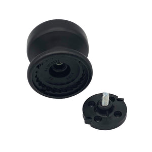 Pomolo fisso per porta SAGUATTI 175/70ZB in alluminio marrone opaco