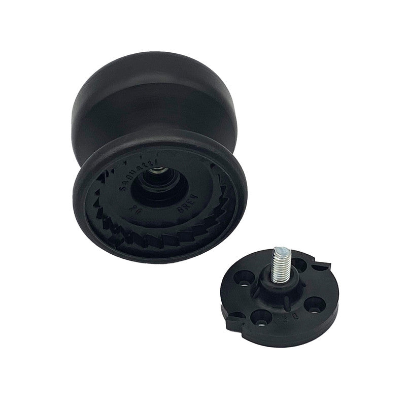 Pomolo fisso per porta SAGUATTI 175/70ZB in alluminio marrone opaco