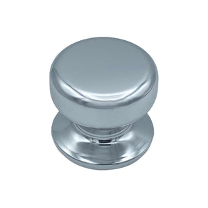 Pomolo fisso per porta SAGUATTI 175/70AB in alluminio argento lucido