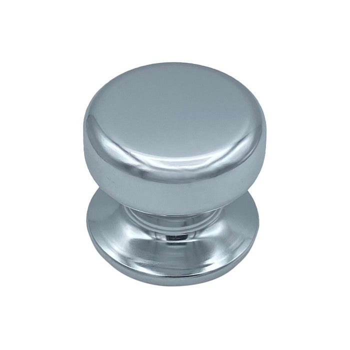 Pomolo fisso per porta SAGUATTI 175/70AB in alluminio argento lucido