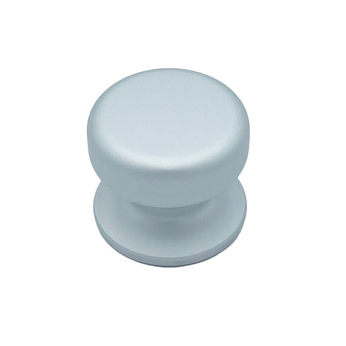 Pomolo fisso per porta SAGUATTI 175/70EB in alluminio argento satinato