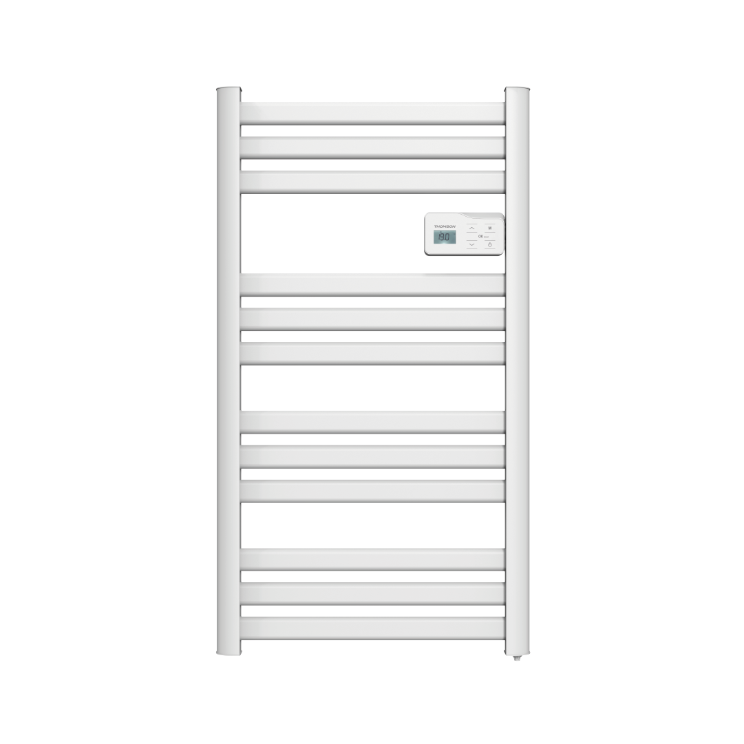 Scaldasalviette elettrico Thomson senza fluido, connesso al WiFi, con ventola da 500W, cosmo