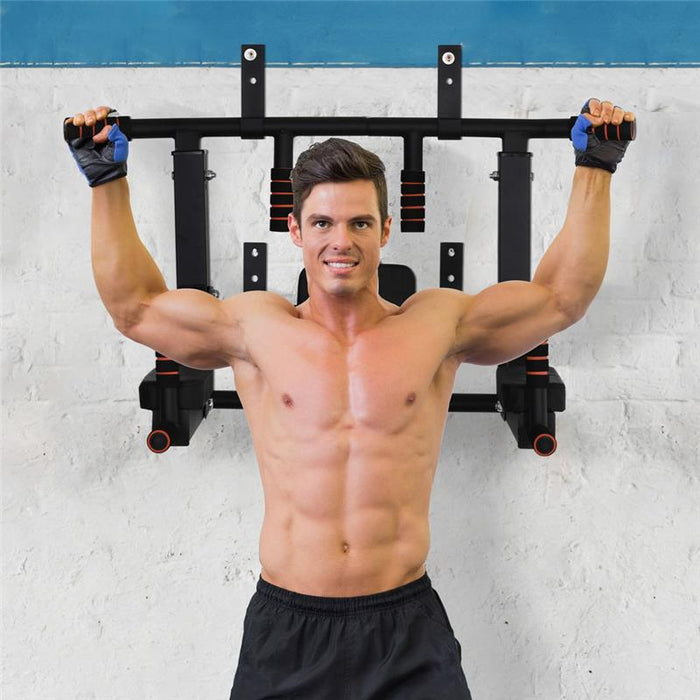 BARRA TRAZIONI MURO IN ACCIAIO CON IMBOTTITURE ANTISCIVOLO CARICO MASSIMO120 KG