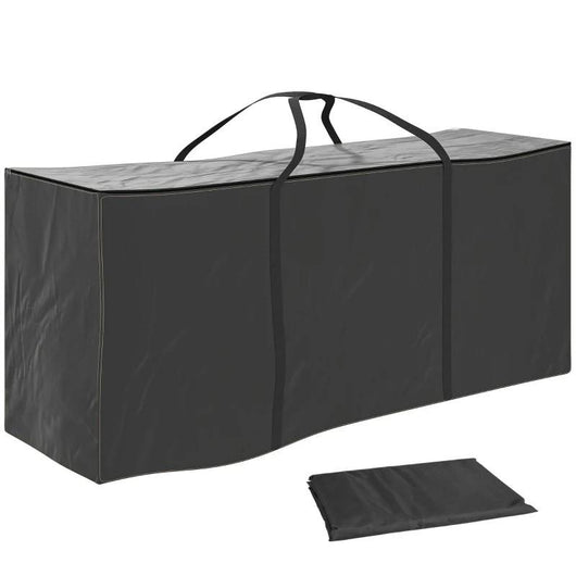 BORSA PORTAOGGETTI DA 720L CON 2 CERNIERE E MANIGLIE, IN TESSUTO OXFORD 600D, 175X55X75 CM, NERO