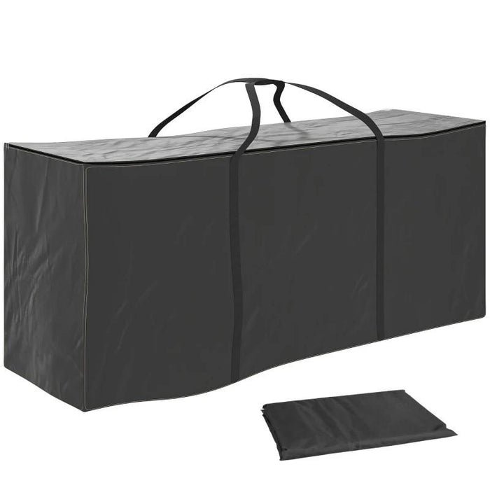 BORSA PORTAOGGETTI DA 720L CON 2 CERNIERE E MANIGLIE, IN TESSUTO OXFORD 600D, 175X55X75 CM, NERO