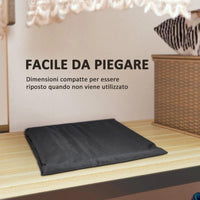 BORSA PORTAOGGETTI DA 720L CON 2 CERNIERE E MANIGLIE, IN TESSUTO OXFORD 600D, 175X55X75 CM, NERO