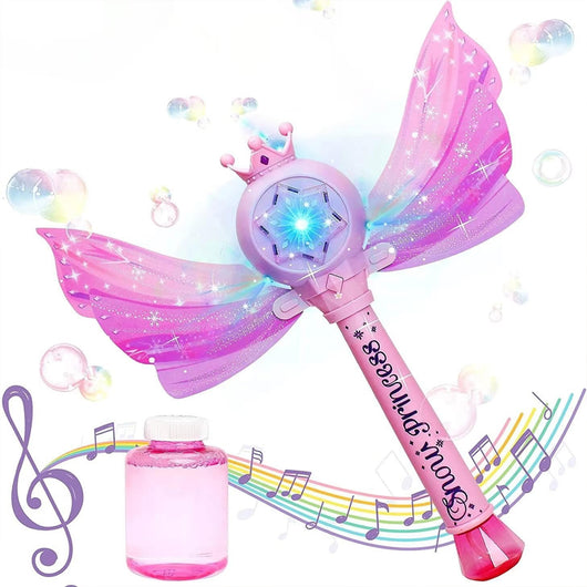 Scettro Elettrico Gioco per Bolle di Sapone con Luci e Suoni Bambini Idea Regalo