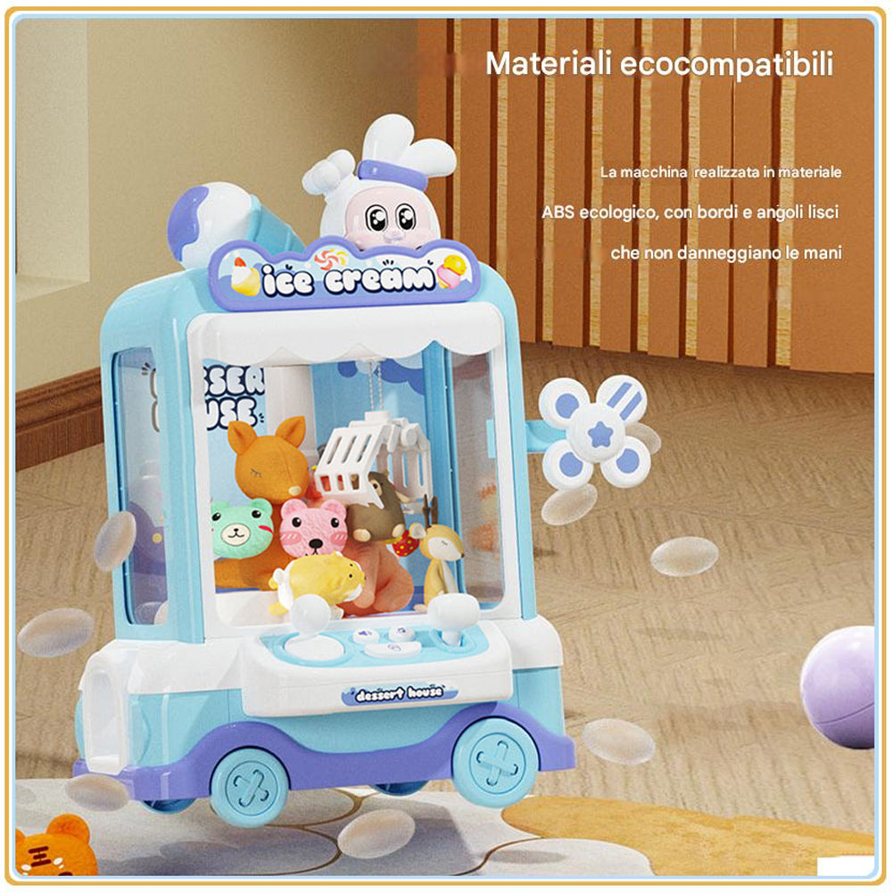 Distributore di Giocattoli Artiglio con Gancio per Bambini Giocattolo con Peluche