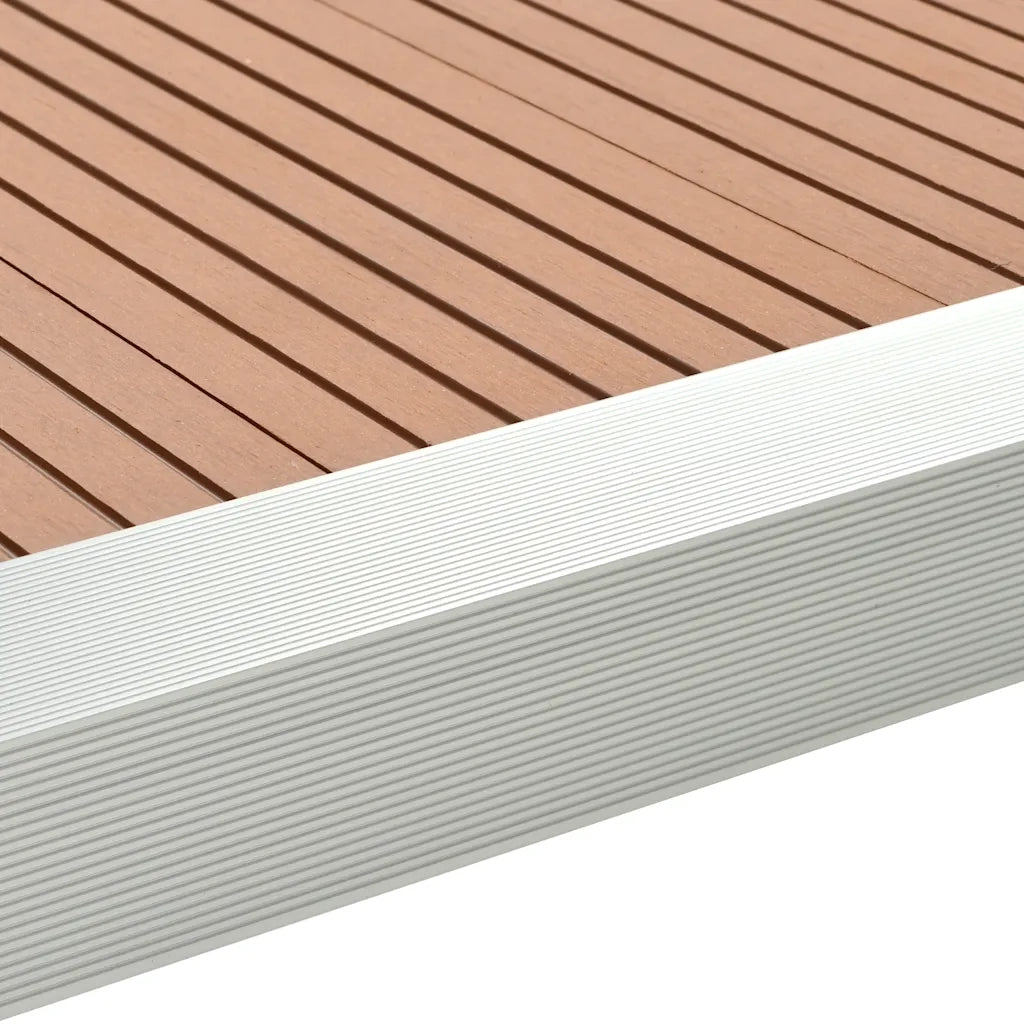 Profili Angolari per Decking in Alluminio 170 cm Argento CFW7002546