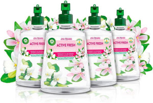 AIR WICK SET 4 DEODORANTE ACTIVE FRESH 228 ML RICARICA BOUQUET DI GELSOMINI