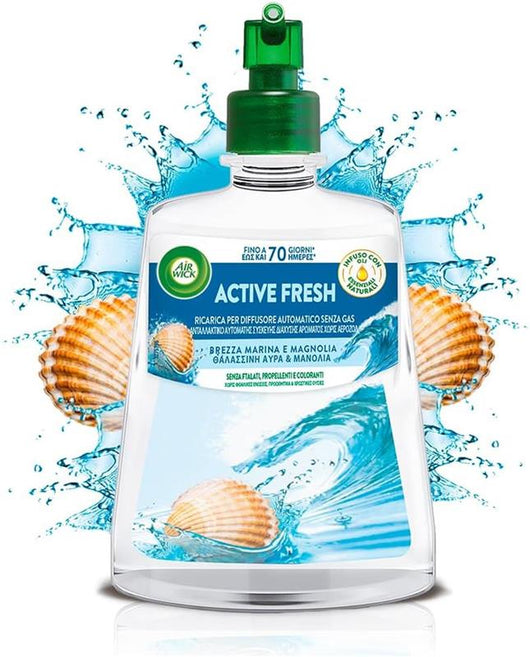 AIR WICK DEODORANTE ACTIVE FRESH 228 ML RICARICA BREZZA MARINA