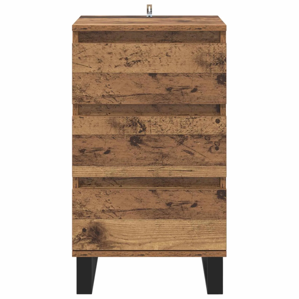 Credenza | Madia | Buffet da pranzo | Armadio da pranzo con cassetto Legno vecchio Legno multistrato