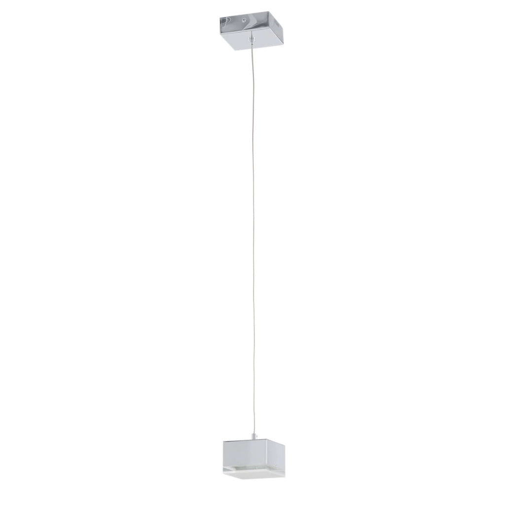 Italux Seth lampada a sospensione LED cromo Ø10cm 3000K