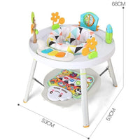 Centro Attività per Bambini e Neonati 3in1 Seduta Giocattoli e Tastiera Musicale