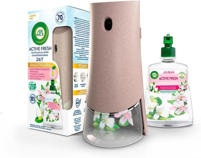 AIR WICK DEODORANTE AMBIENTE ELETTRICO COMPLETO BOUQUET DI GELSOMINI FORMATO DA 228ML