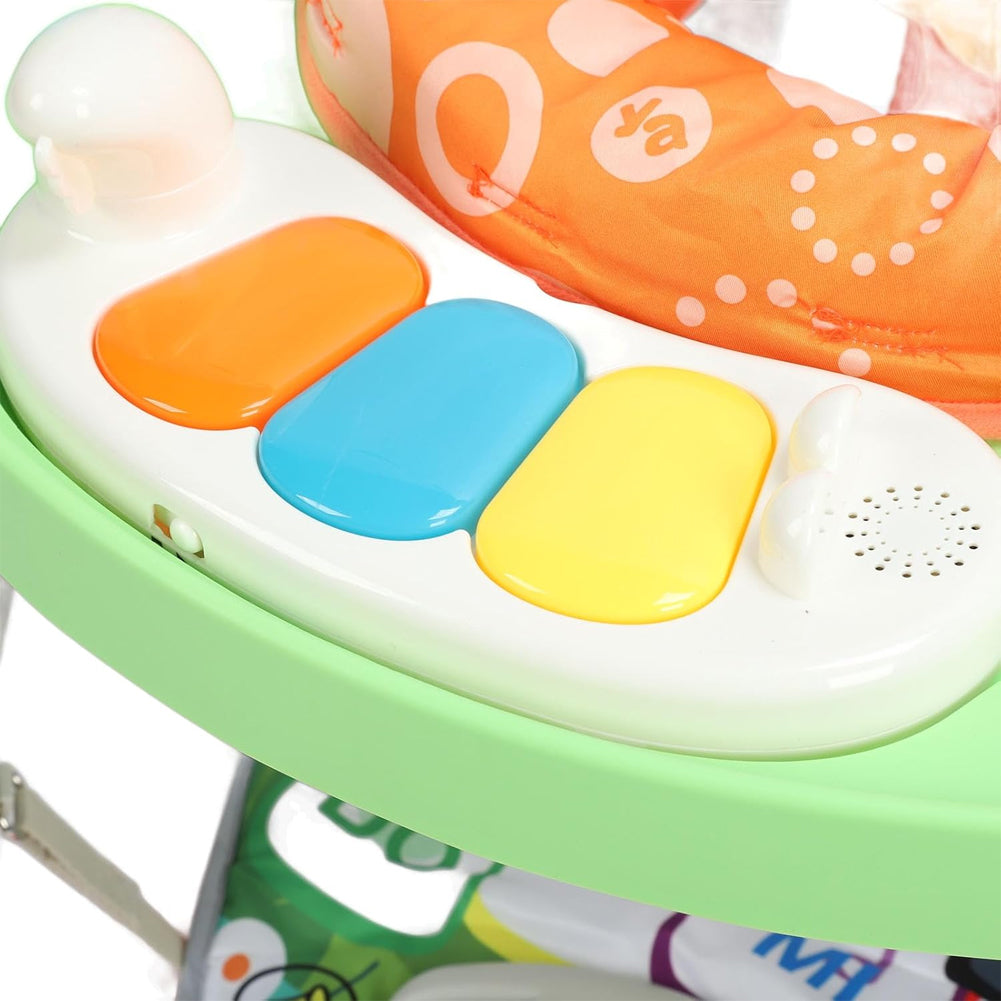 Centro Attività per Bambini e Neonati 3in1 con Seduta Giochi e Tastiera Musicale