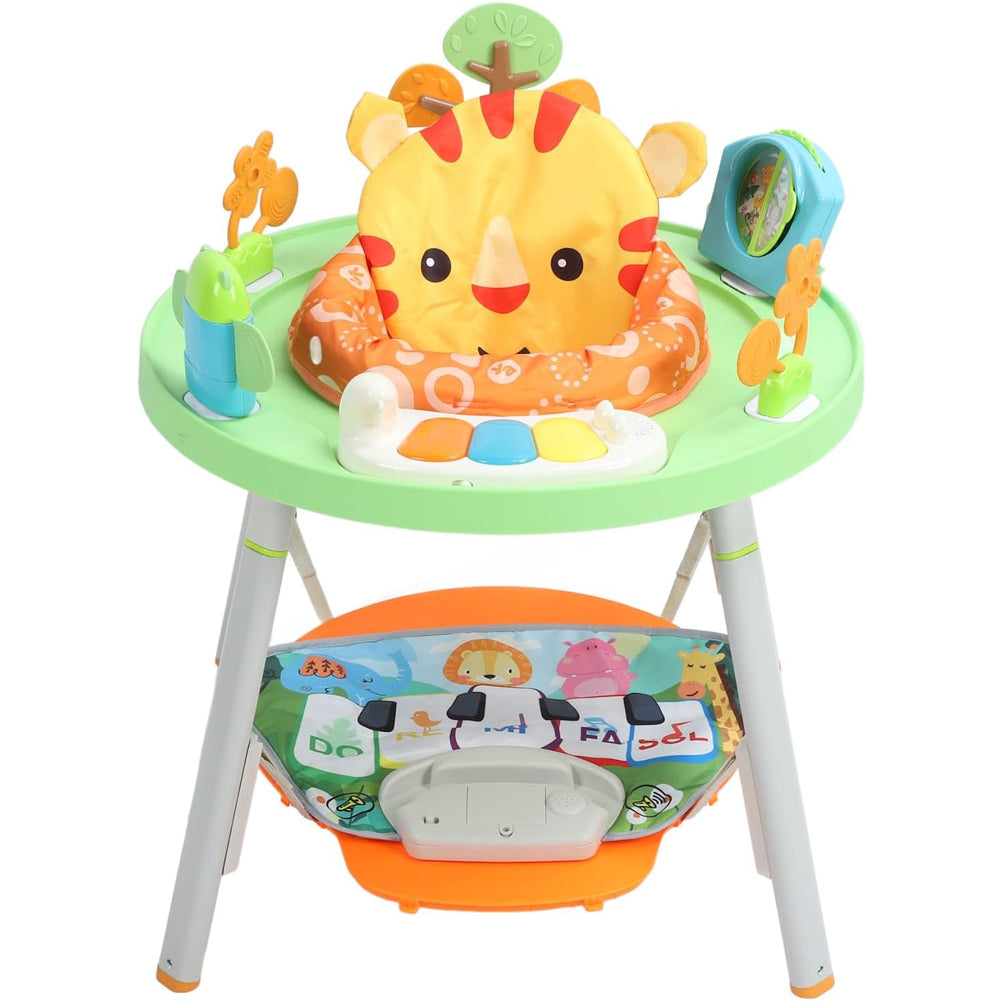 Centro Attività per Bambini e Neonati 3in1 con Seduta Giochi e Tastiera Musicale