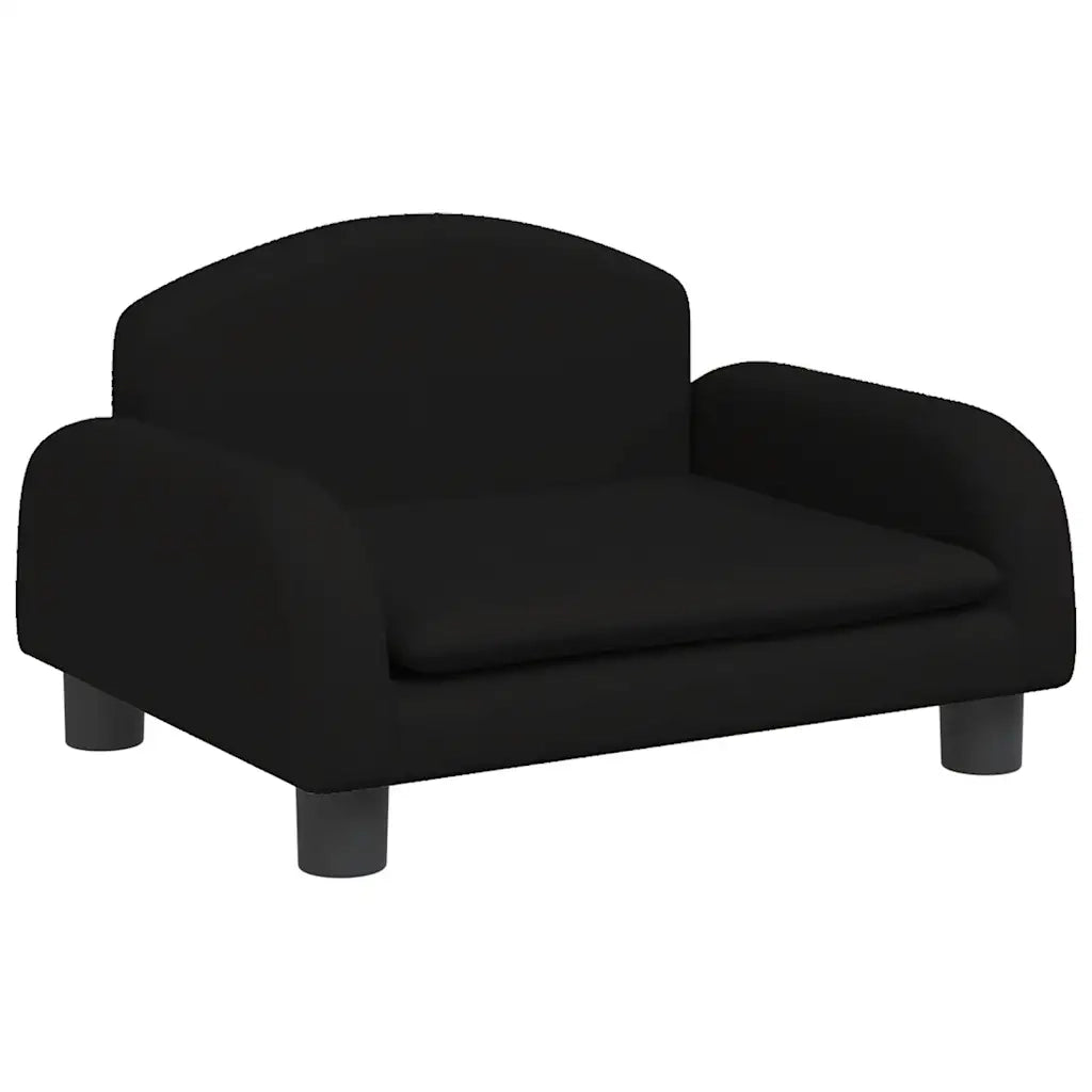 Divano per Bambini-Sofa-Divanetto Nero 50x40x30 cm in Tessuto