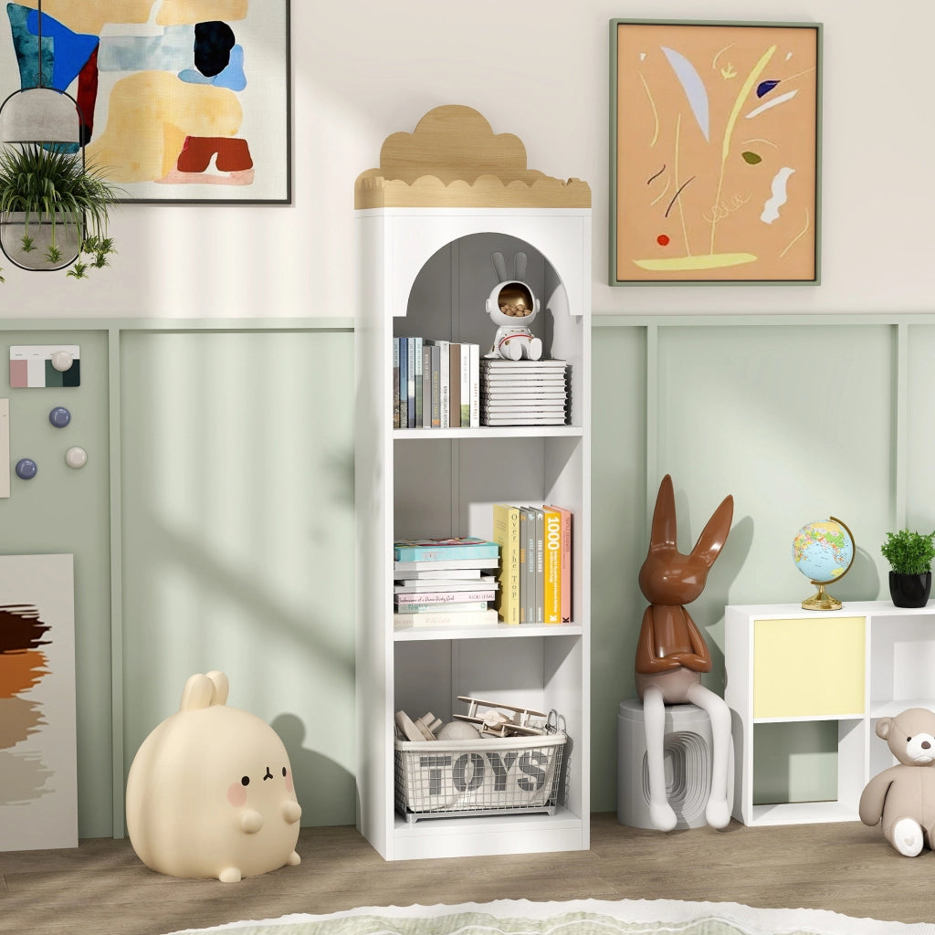 Libreria per Bambini 3 Livelli ¨C Minimal ¨C Bianco Naturale