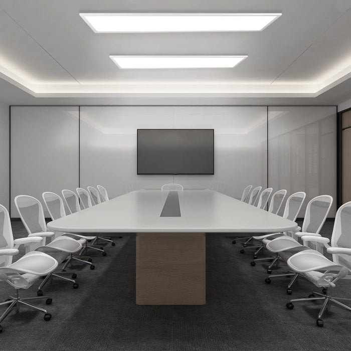 ZMH Lampada da soffitto LED di design da 120 cm con dimmer e telecomando per illuminazione interna