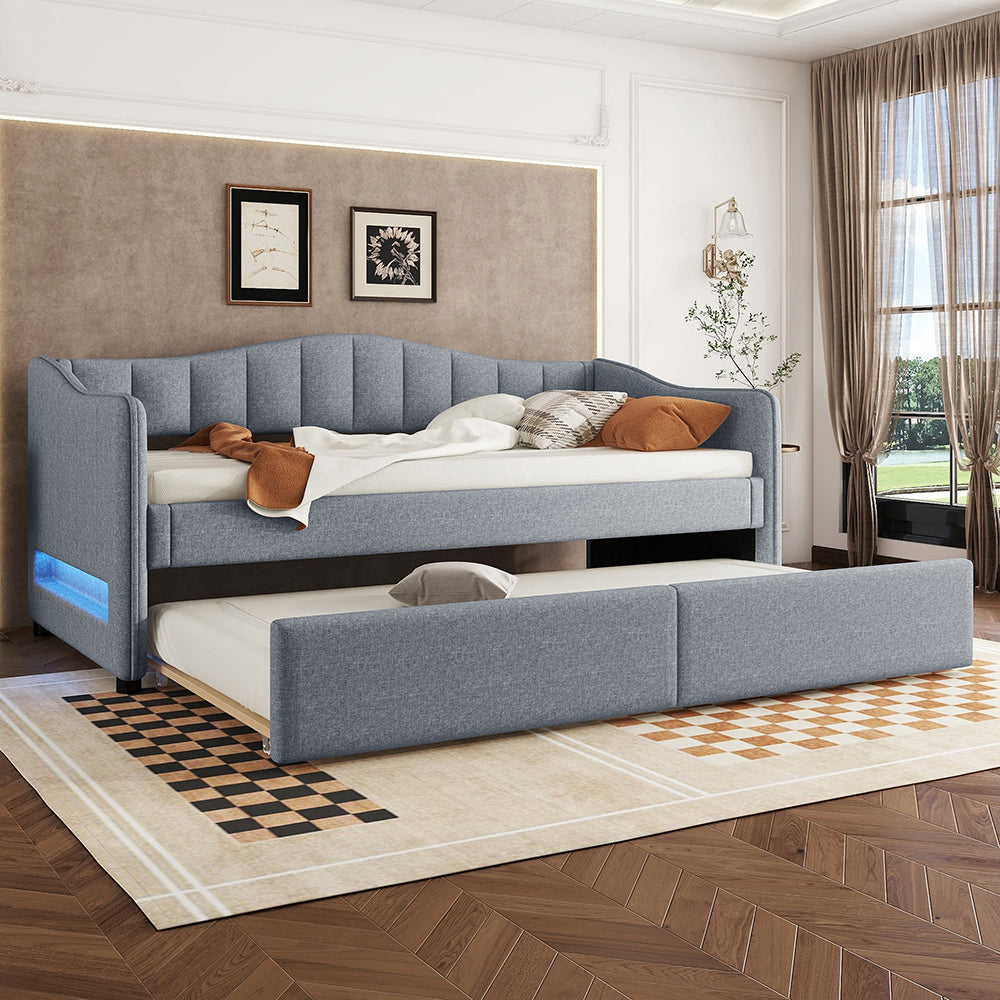 Letto Gigogne - Xylo - 90x200 cm - Grigio Lino - Canap?? letto