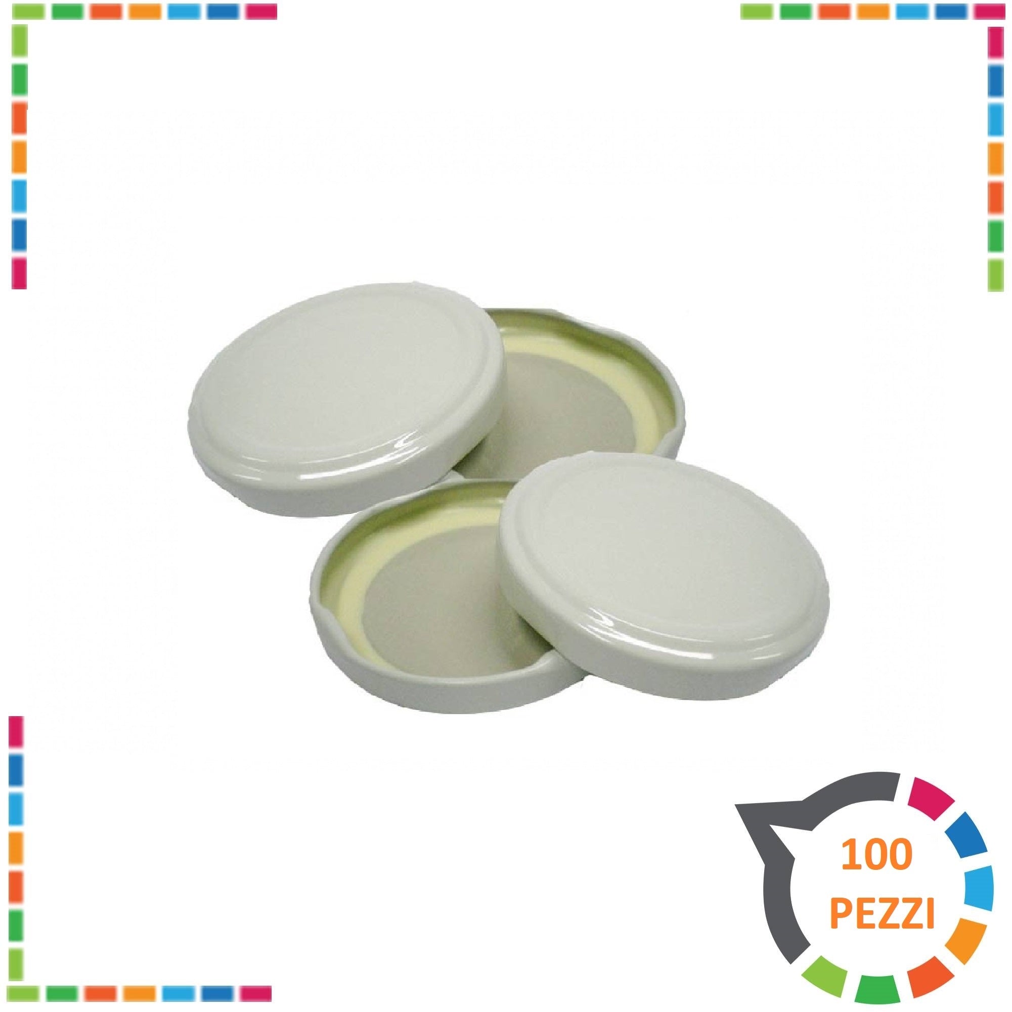Tappi per barattoli di vetro 100 pz diam. 53
