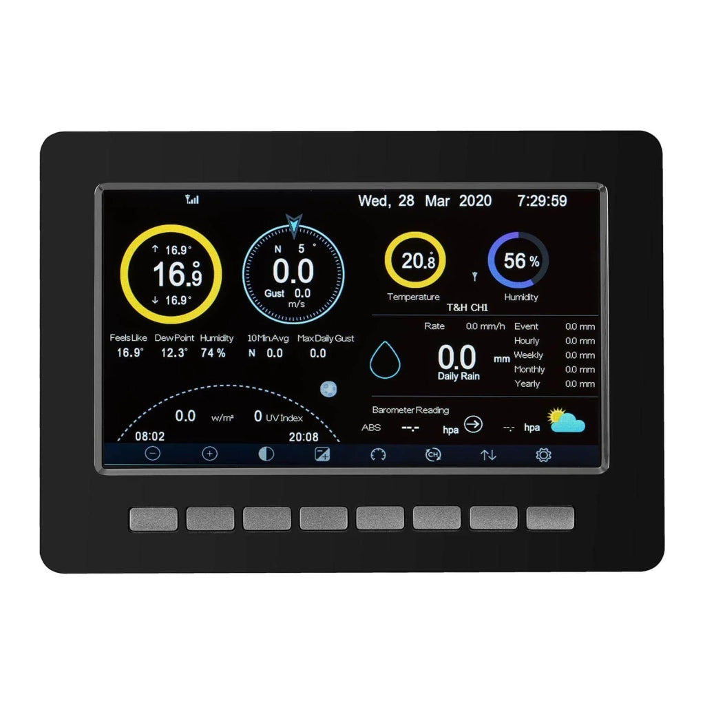 Stazione meteo connessa - LCD - 7" - USB - Sensore interno 14_0005532