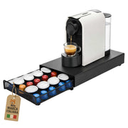 Akitaink Portacapsule Caffe' con Cassetto 40 Capsule Nero