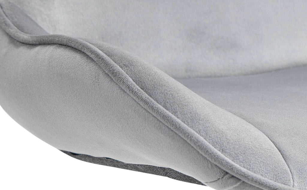 Barhocker Vonore Samt chrom