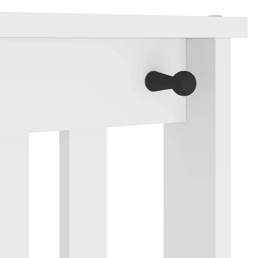 Albero da Ingresso SANDNES Bianco 45x40x159,5 cm Legno di Pino