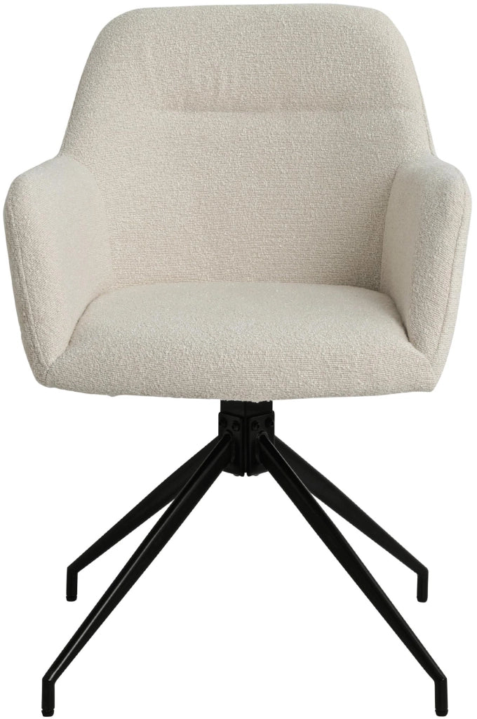 Sedia per sala da pranzo Merlinda in tessuto Teddy 4