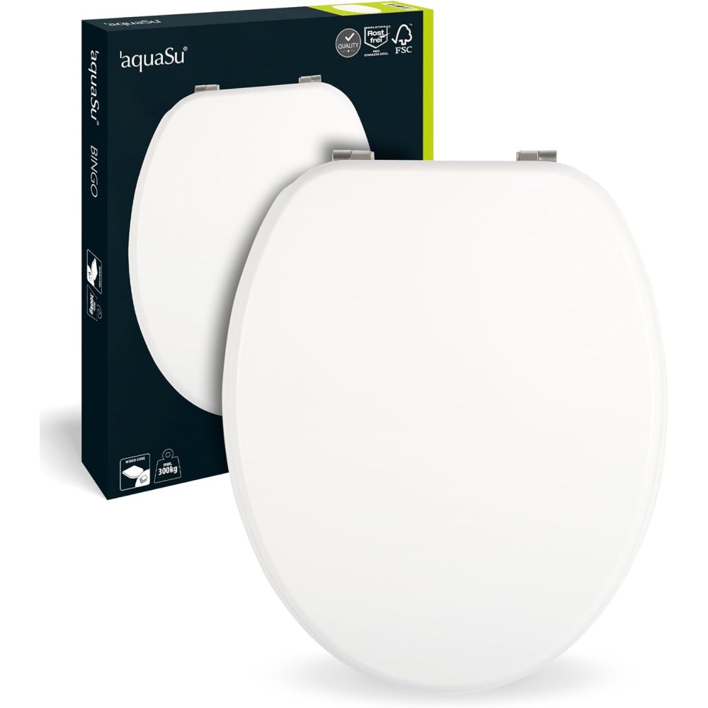 Sanitop-wingenroth 40068 8, sedile copri-wc bianco