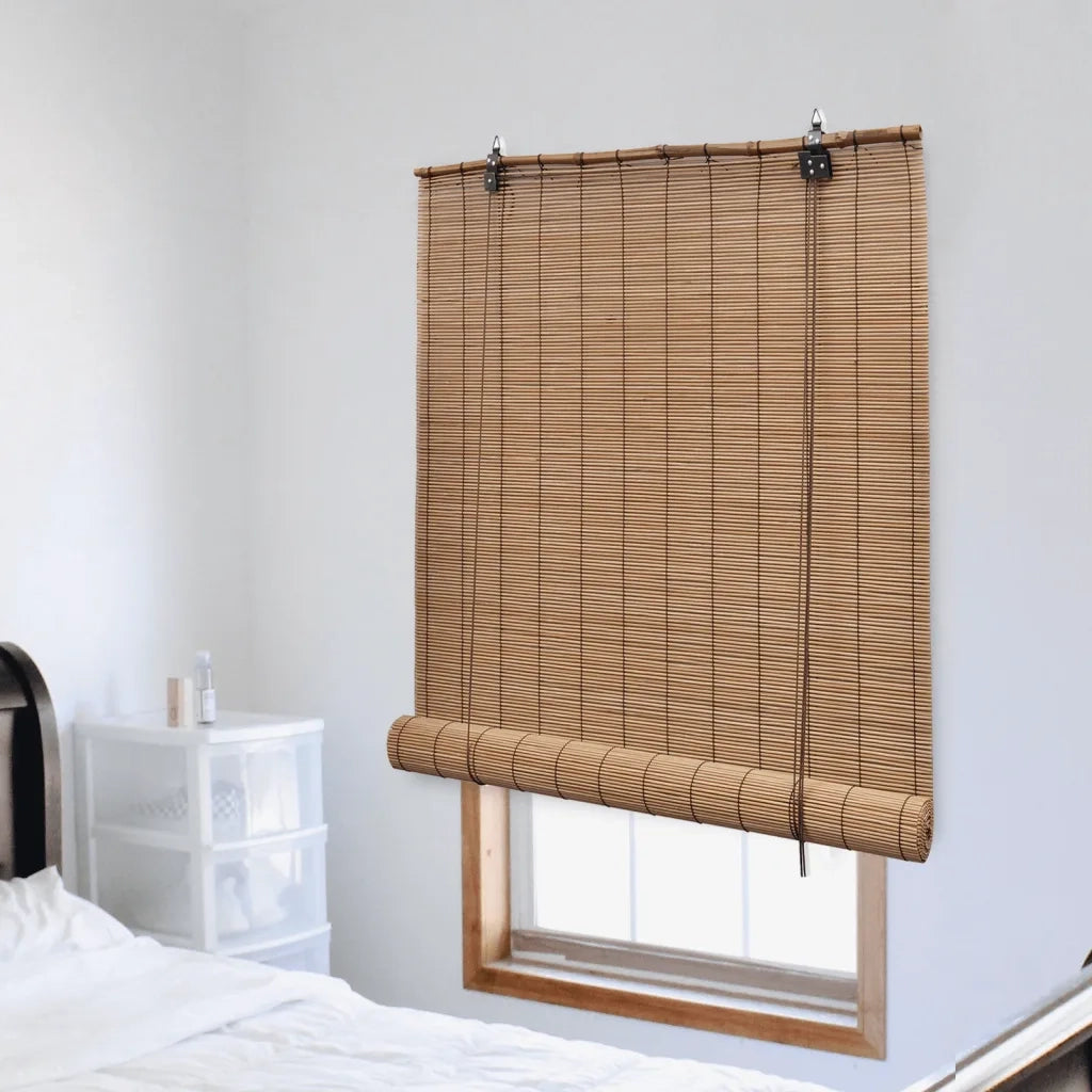 Tenda Avvolgibile in Bamb¨´-Tenda a rullo 150x160 cm Marrone