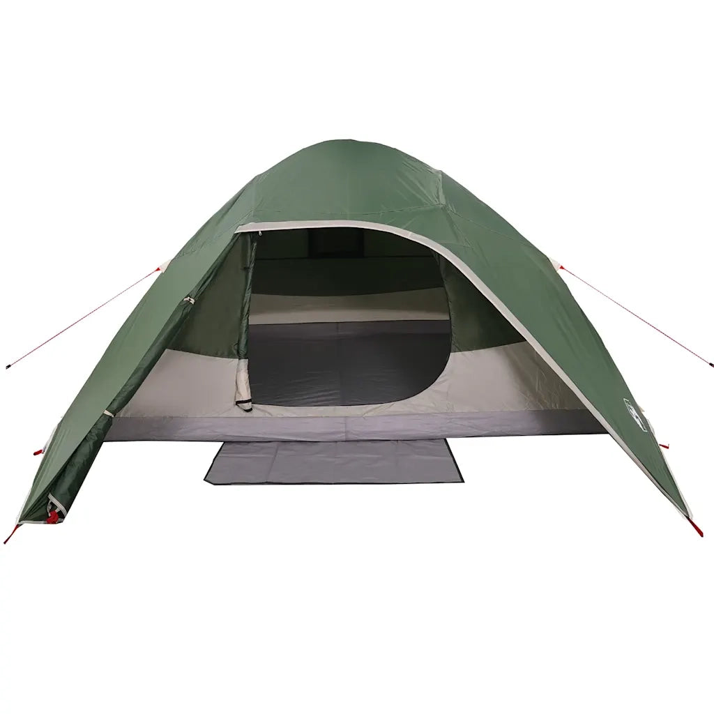 Tenda da Campeggio a Cupola per 4 Persone-Tenda per Escursionismo Verde Impermeabile 539320