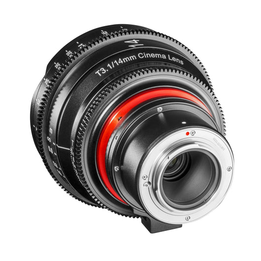 XEEN Cinema 14mm T3,1 MFT obiettivo full frame Obiettivo Cine Video MF per alte risoluzioni con ruote dentate Follow Focus