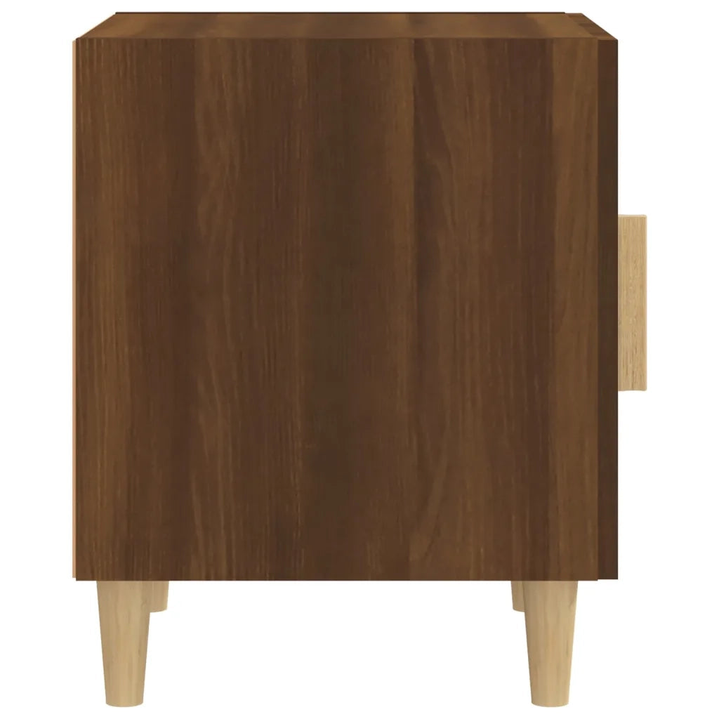 Comodino Rovere Marrone in Legno Multistrato 817313