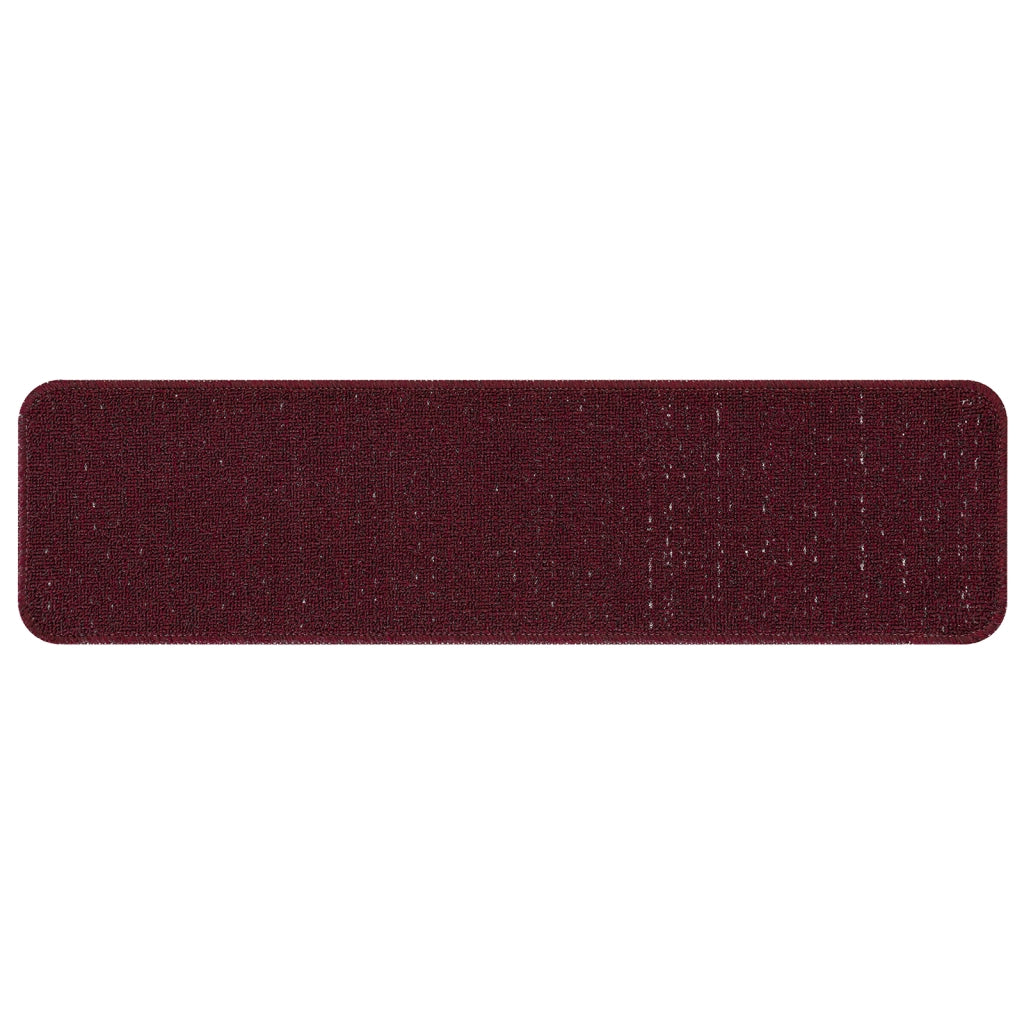 Tappeti per Scale  con Sottopiede in Lattice Borgogna 20x75 cm