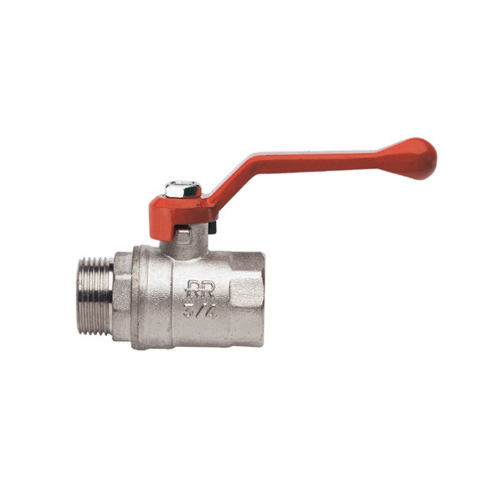Valvola a sfera per acqua, mf con leva alluminio
