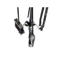 Trespolo eco paletta - scopetta - molla - tirabraci h 60 cm pomolo ottone