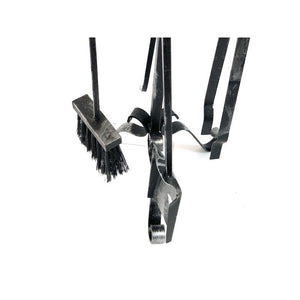 Trespolo eco paletta - scopetta - molla - tirabraci h 60 cm pomolo ottone