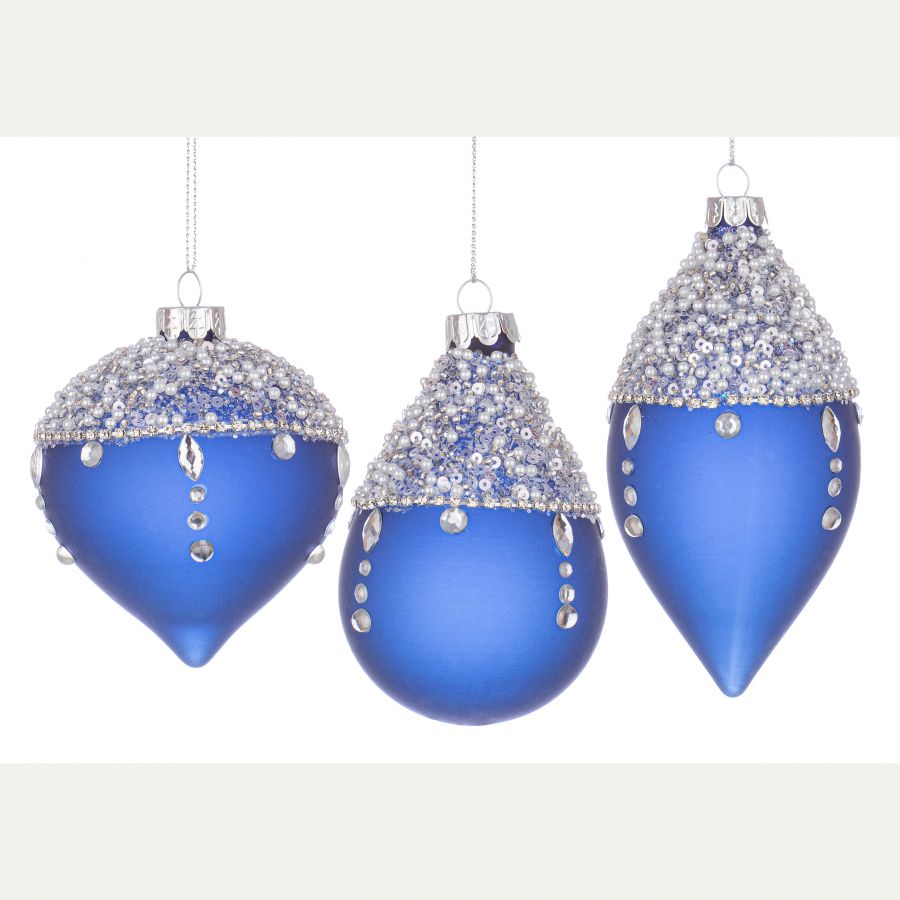 Pendaglio vetro flow blu elettrico prezzo caduno indicare la preferenza