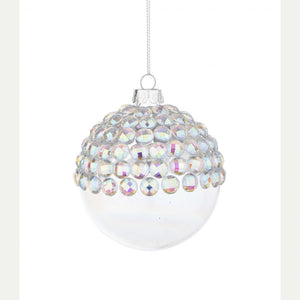 Sfera vetro jewel iridescente d80