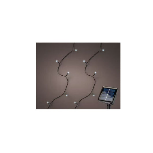 Luci di natale con pannello solare 100 led luce bianco freddo