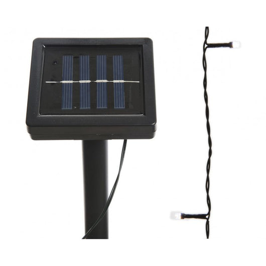 Luci di natale con pannello solare 100 led luce bianco freddo
