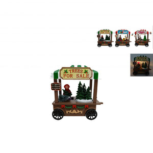 Scenario carretto venditore con luce 3 ass. prezzo caduno indicare preferenza