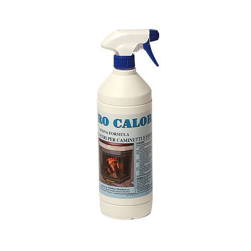 DETERGENTE PER VETRI DI STUFE E CAMINETTI VETRO CALOR LT.1
